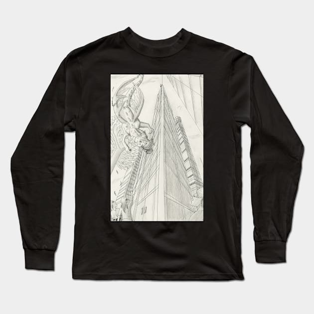 The Sky is Falling! Long Sleeve T-Shirt by Absel123